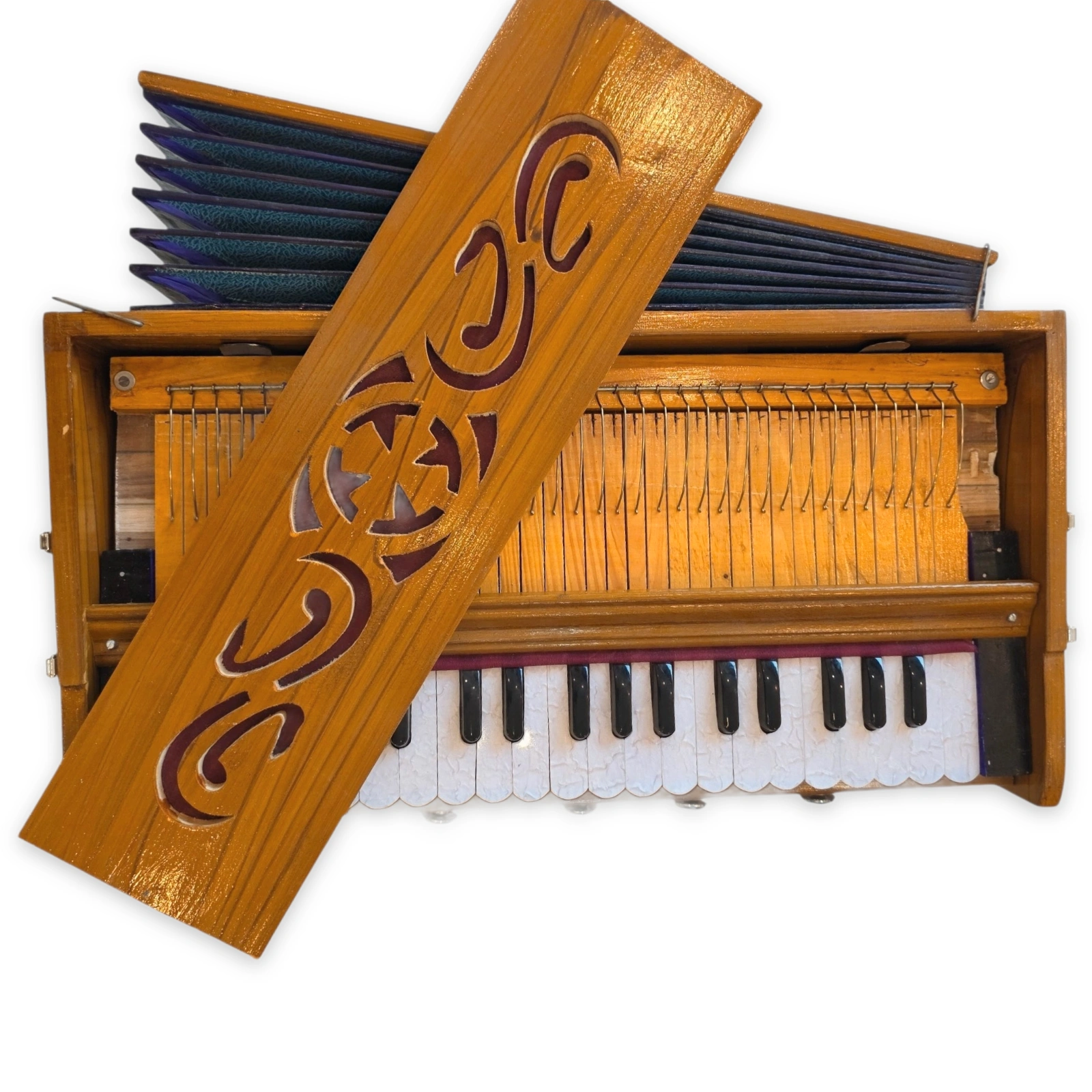 Pine Wood Double-Reed Folding Harmonium